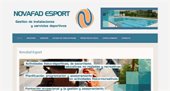 Desktop Screenshot of novafadesport.com